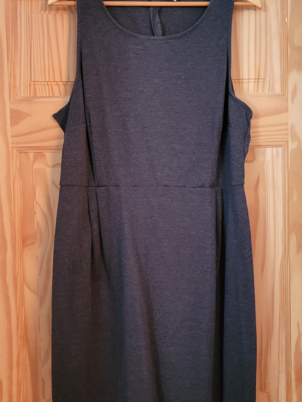 Old Navy Sleeveless Heather Charcoal Midi Shift Dress - Size XXL